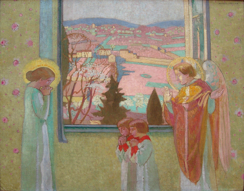 Annonsering vid fönstret i Prieuré - Maurice Denis
