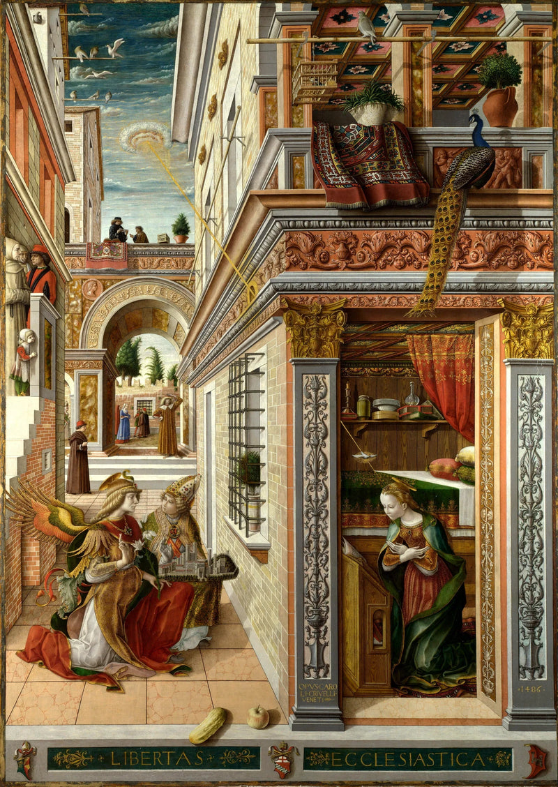 Annonceringen av Ascoli - Carlo Crivelli