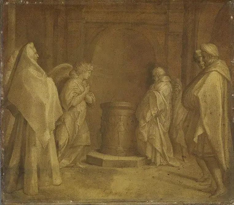 Födelseannonsen av Johannes Döparen - Andrea del Sarto