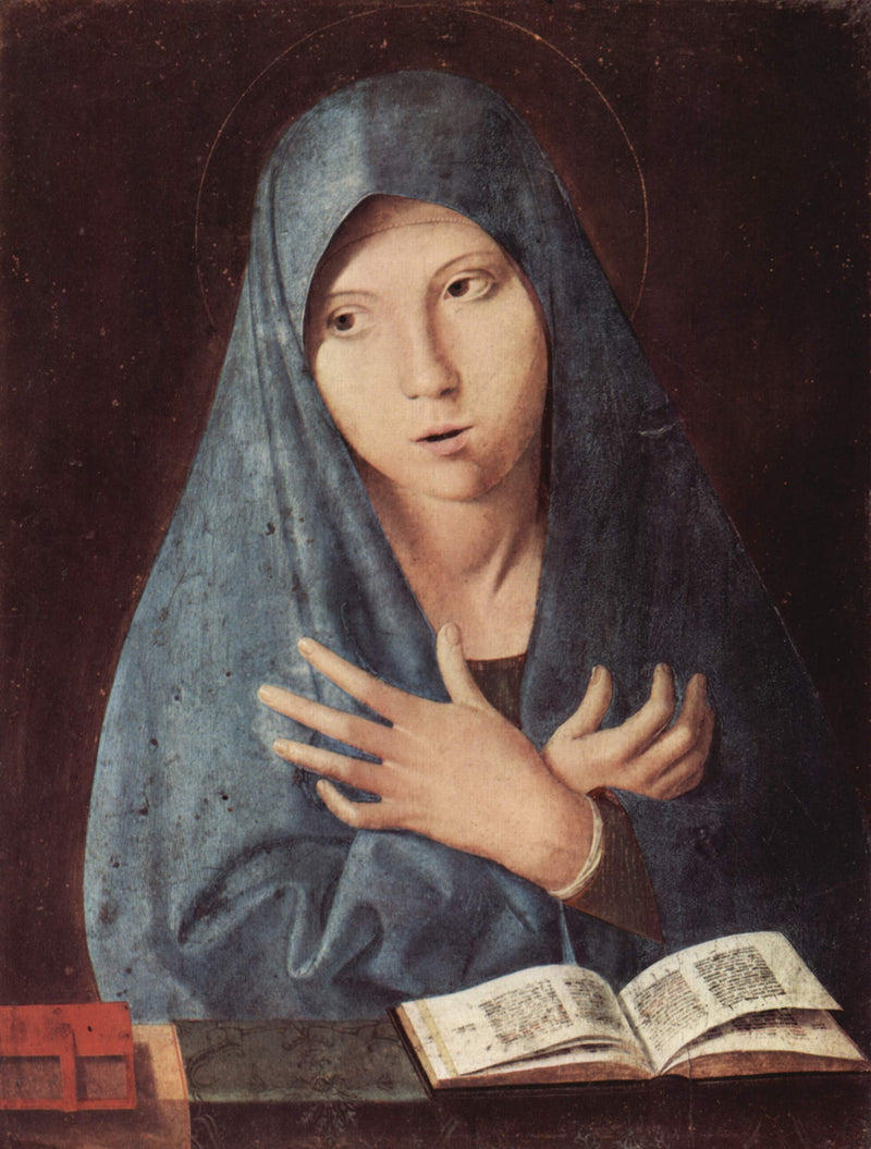 Madonna med bebådelsen - Antonello de Messina