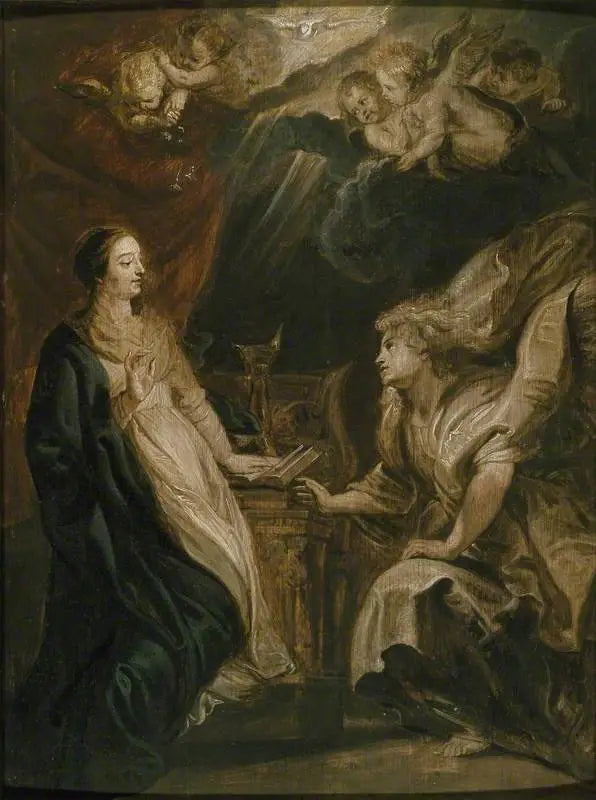 Annonciation - Peter Paul Rubens image 1 copie peinte à la main à l’huile