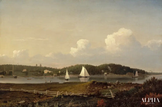 Anse d'eau douce de Dolliver's Neck, Gloucester - Fitz Henry Lane - Reproductions de tableaux et peintures haut de gamme