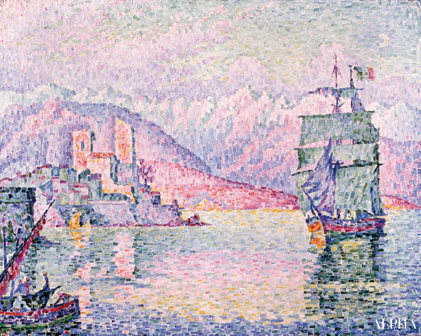 Antibes in the evening, 1914 - Paul Signac - High-end reproductions of paintings and artworks