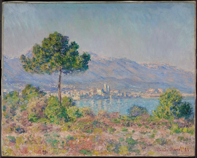 Antibes sedd från Notre-Dame-platån - Claude Monet