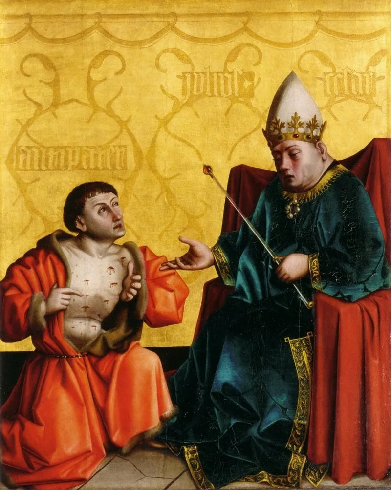 Antipater framför Julius Caesar - Konrad Witz