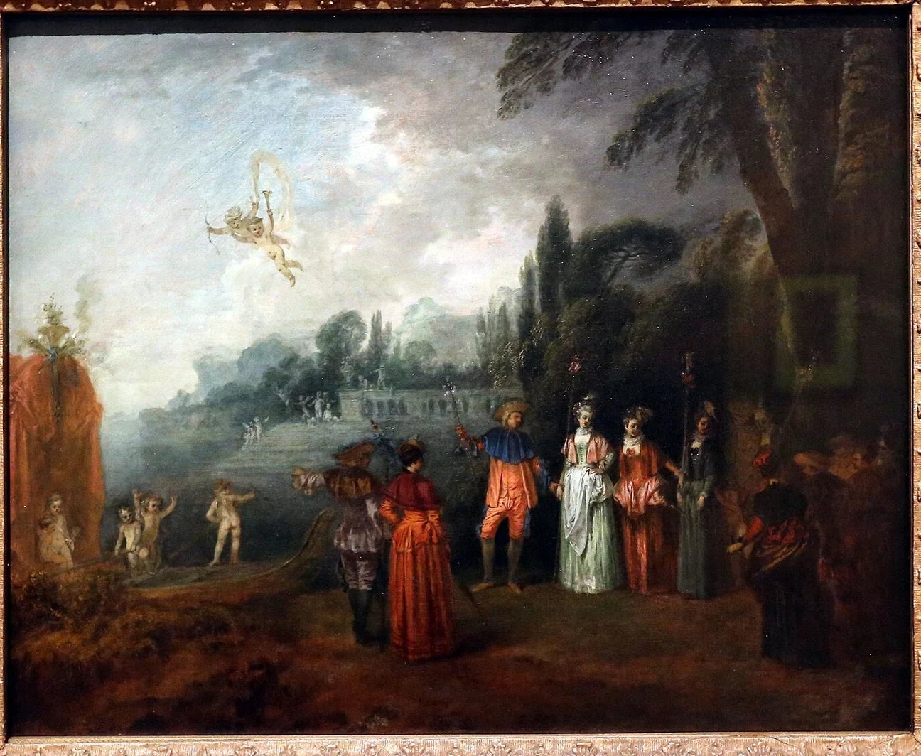 L’Embarquement pour Cythère — version de Francfort, peinture d’Antoine Watteau