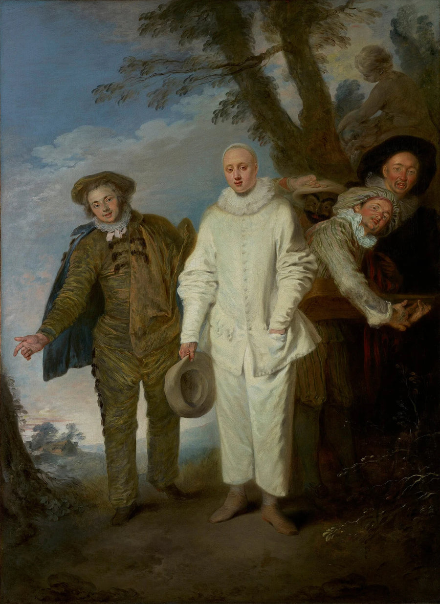 Les Comédiens italiens — Getty Museum - Antoine Watteau