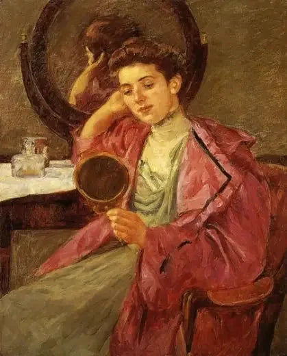 Antoinette vid sin sminkbord - Mary Cassatt