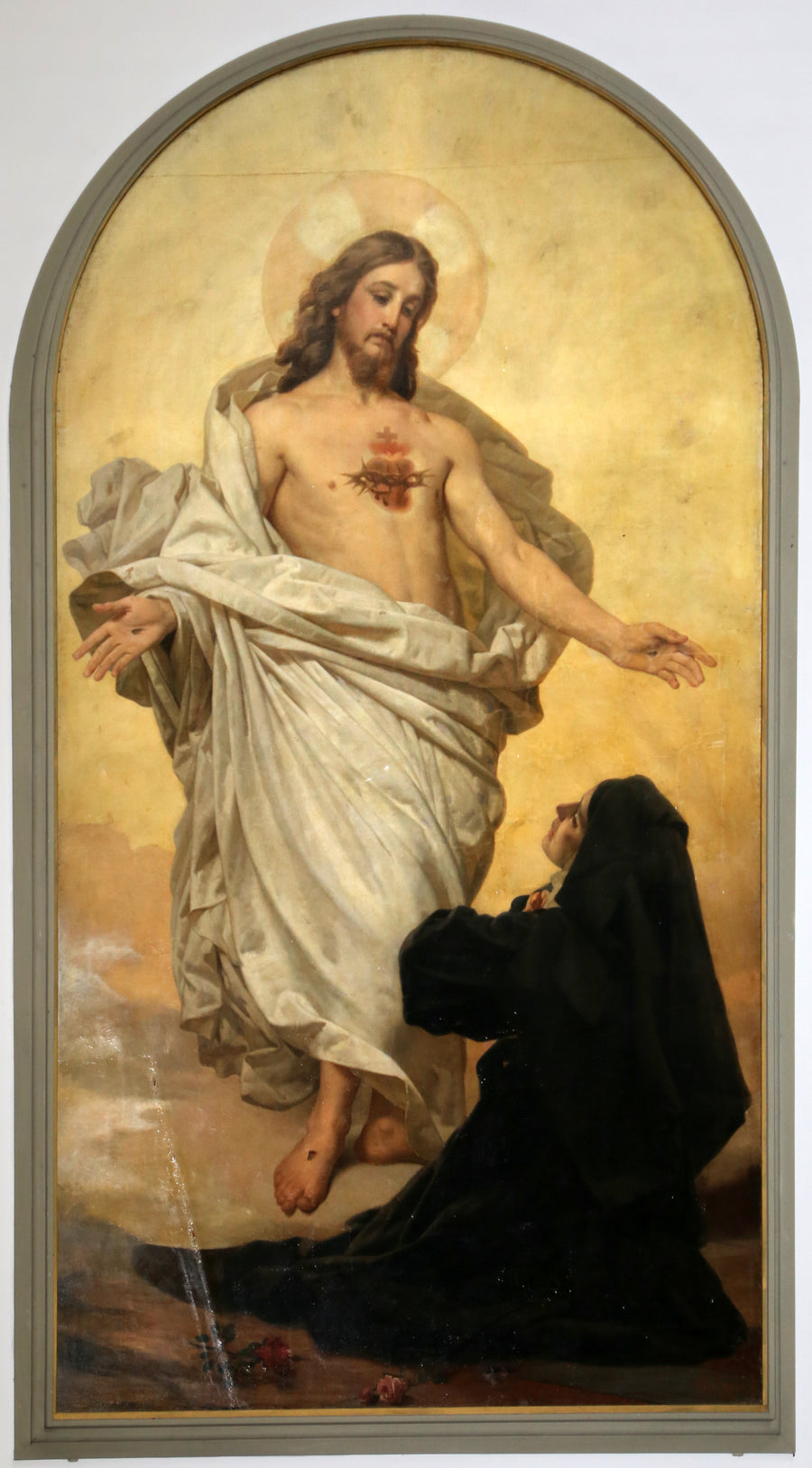 Apparition du Sacré-Cœur à sainte Marguerite-Marie Alacoque par Antonio Ciseri