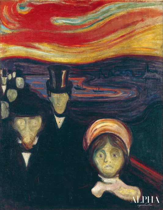 Anxiété - Edvard Munch - Reproductions de tableaux et peintures haut de gamme