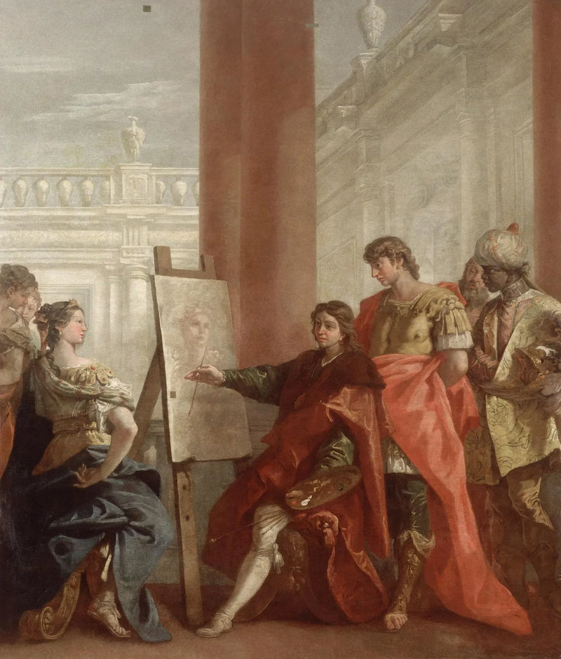 Apelles målar Campaspa - Sebastiano Ricci