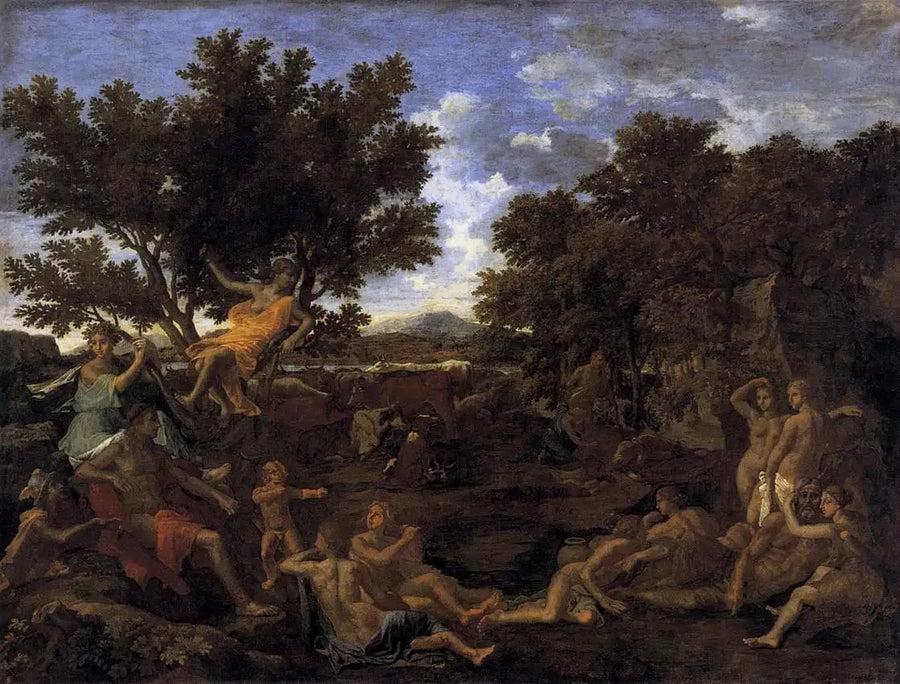 Apollon förälskad i Daphné - Nicolas Poussin