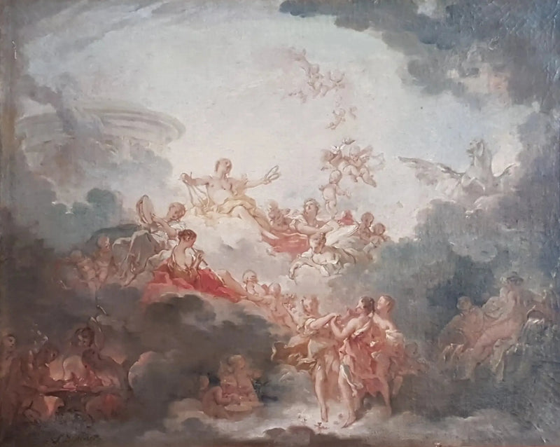 Apollon som krönar konsten - François Boucher