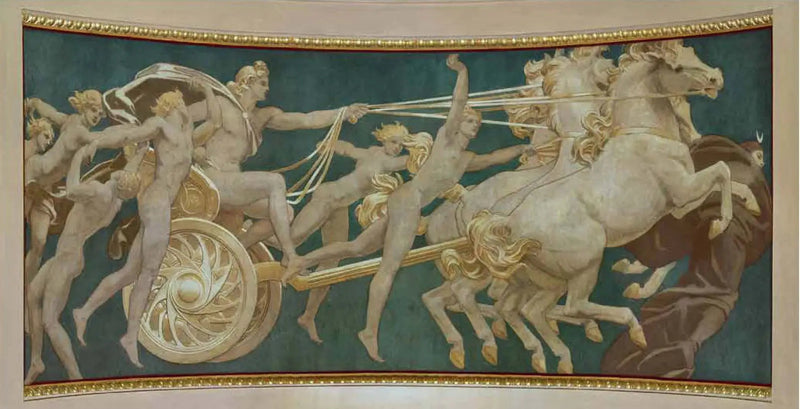 Apollon i sin vagn med timmarna - John Singer Sargent