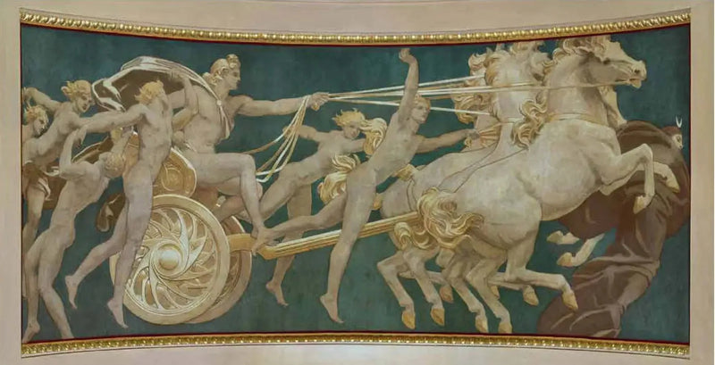 Apollon i sin vagn med timmarna - John Singer Sargent