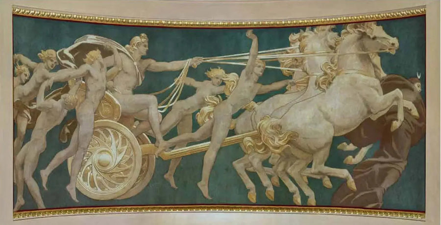 Apollon i sin vagn med timmarna - John Singer Sargent
