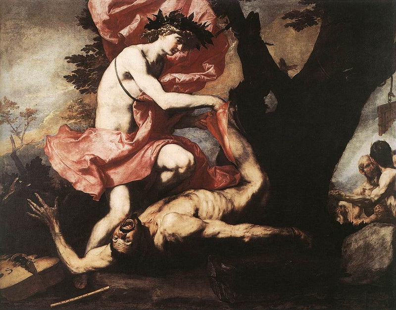 Apollon som skär av Marsyas - Jusepe de Ribera