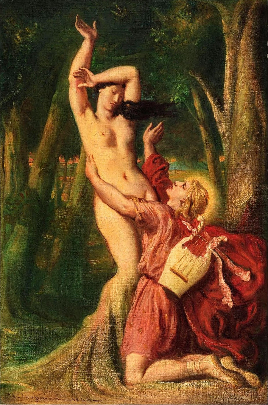 Apollon och Daphné - Théodore Chassériau