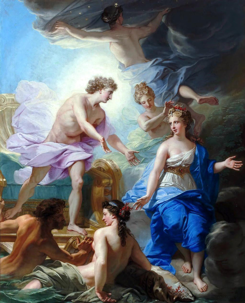 Apollon och Thetis - Jean-Baptiste Jouvenet