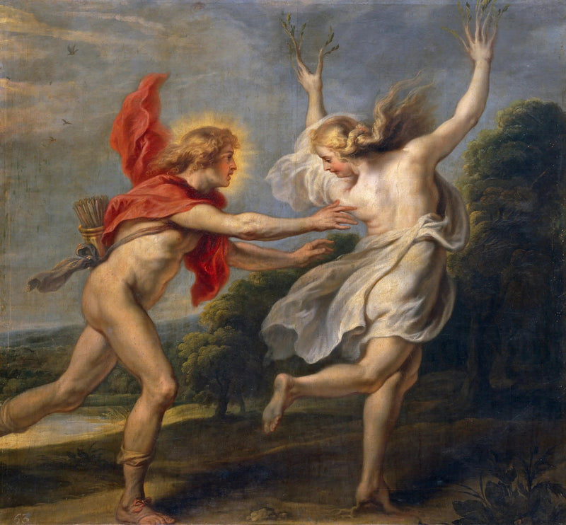 Apollon jagar Daphné - Peter Paul Rubens