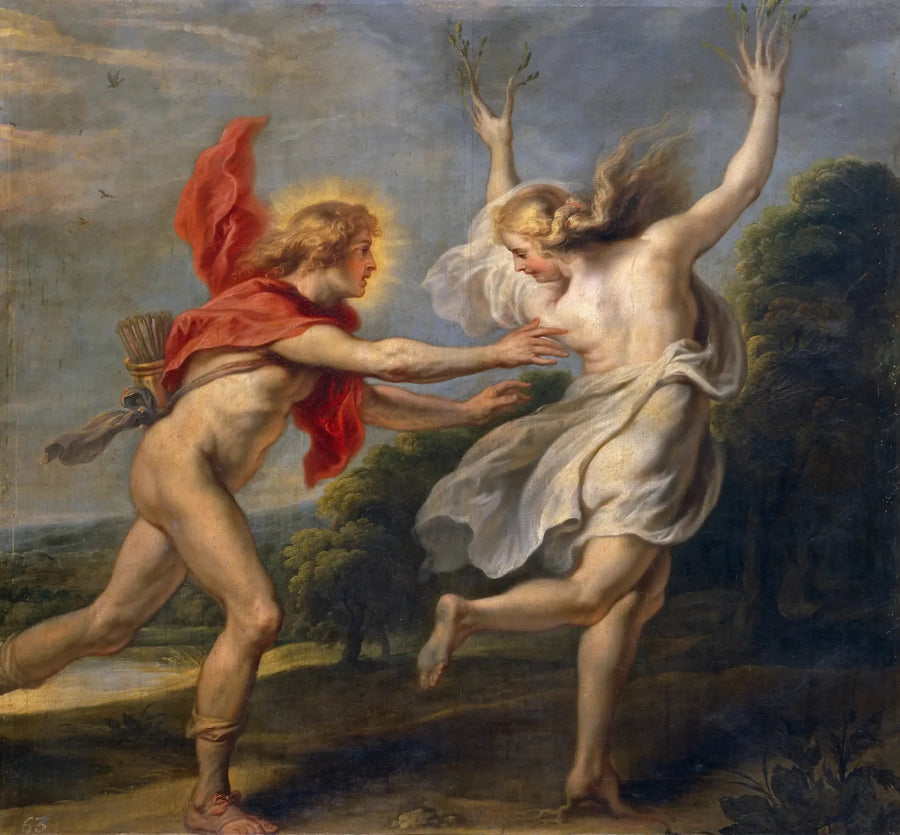 Apollon jagar Daphné - Peter Paul Rubens