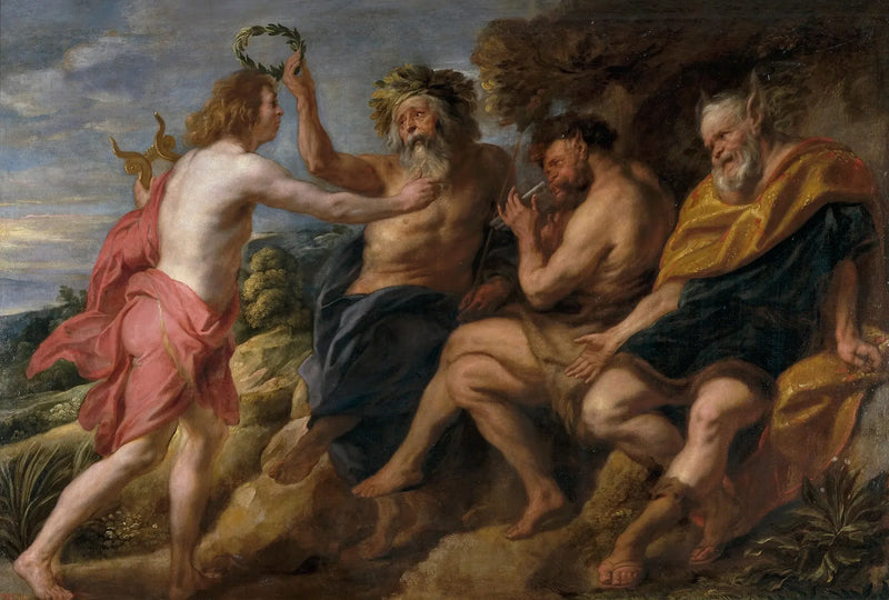 Apollon som besegrar Pan - Peter Paul Rubens