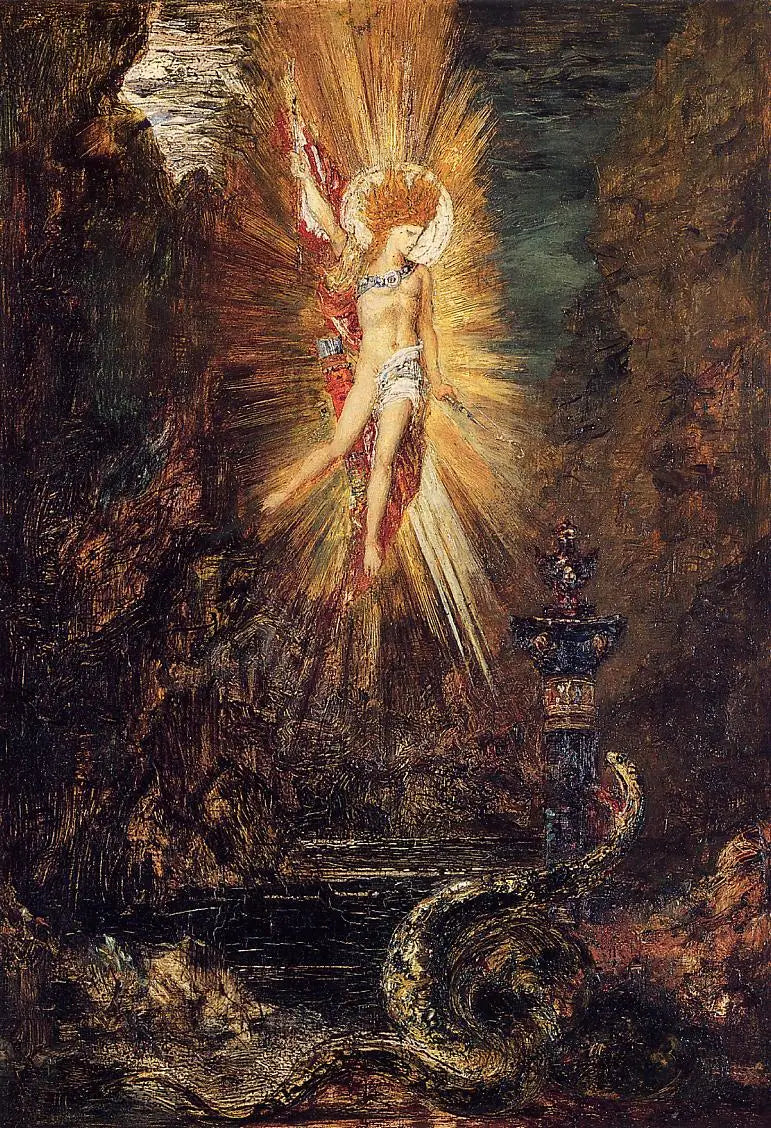 Apollon som besegrar ormen Python - Gustave Moreau