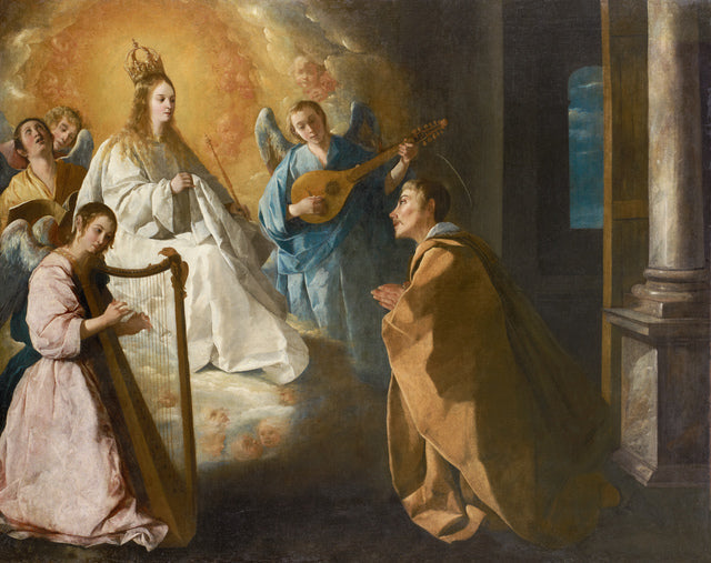 Uppenbarelsen av Jungfru Maria för Sankt Pierre Nolasco - Francisco de Zurbarán
