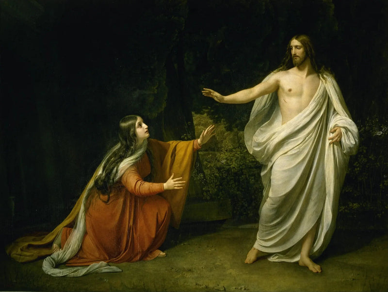 Kristi uppenbarelse för Maria Magdalena efter uppståndelsen - Alexandre Ivanov