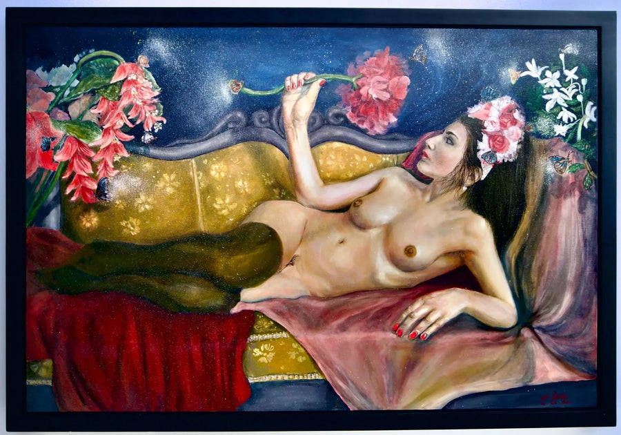 Uppskattning av en Blomma | 120 x 80 cm