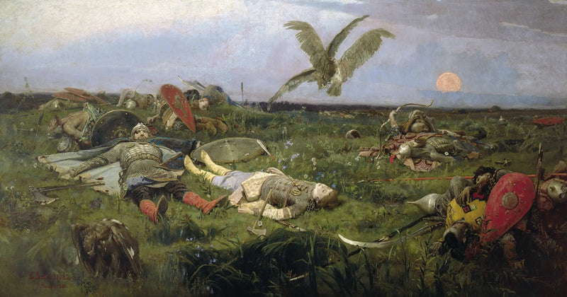 Efter prins Igor's slag - Viktor Vasnetsov