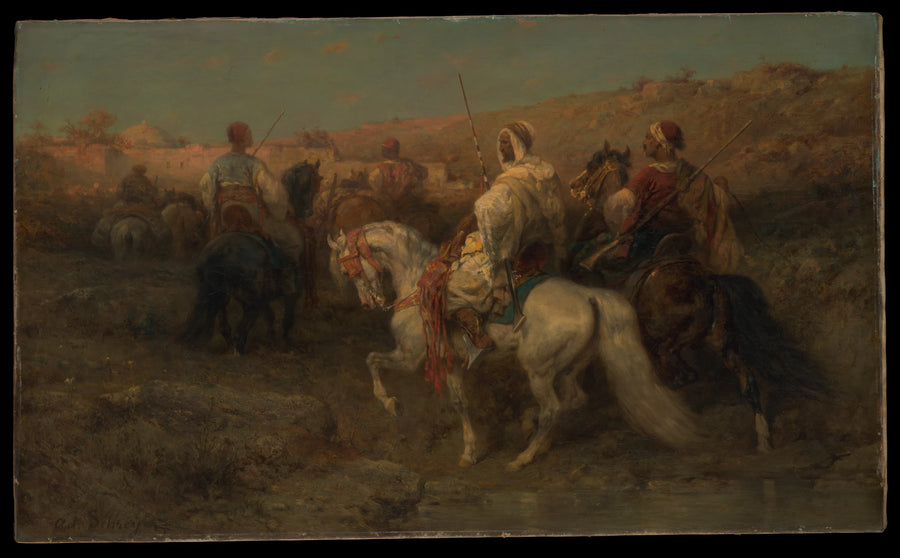 Arabes en marche - Adolf Schreyer