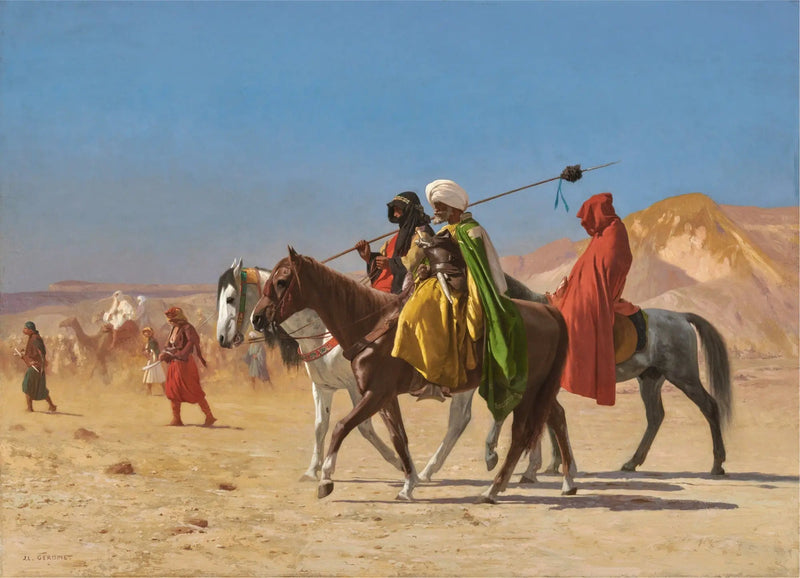 Arabes som korsar öknen - Jean-Léon Gérôme