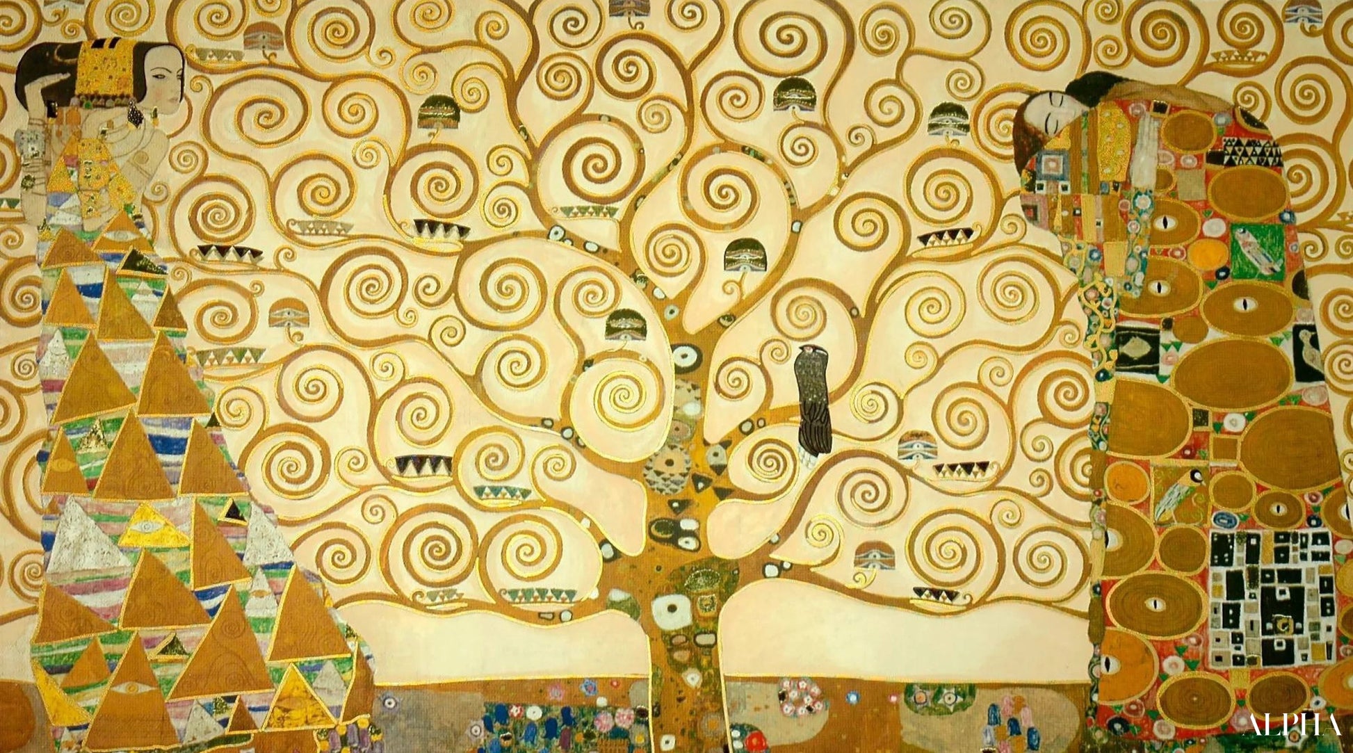 Arbre de vie de la villa Stoclet - Gustav Klimt - Reproductions de tableaux et peintures haut de gamme