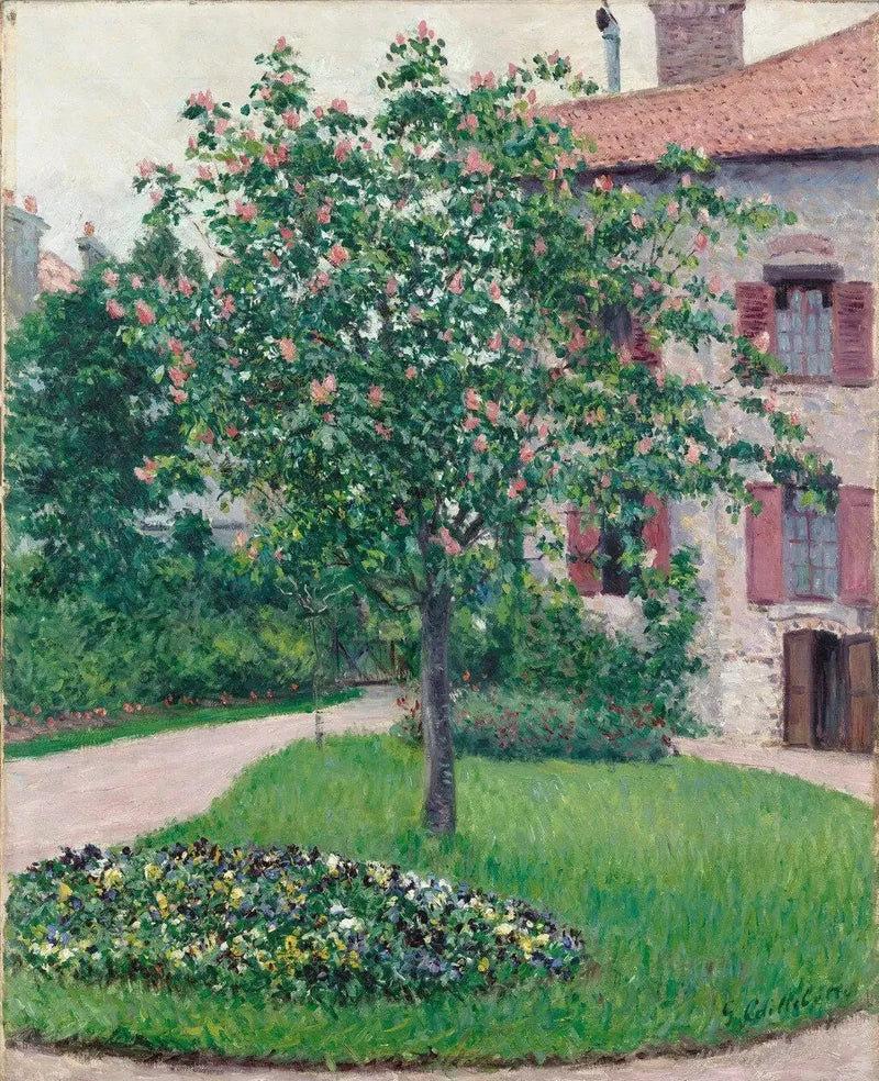 Blomstrande träd - Gustave Caillebotte