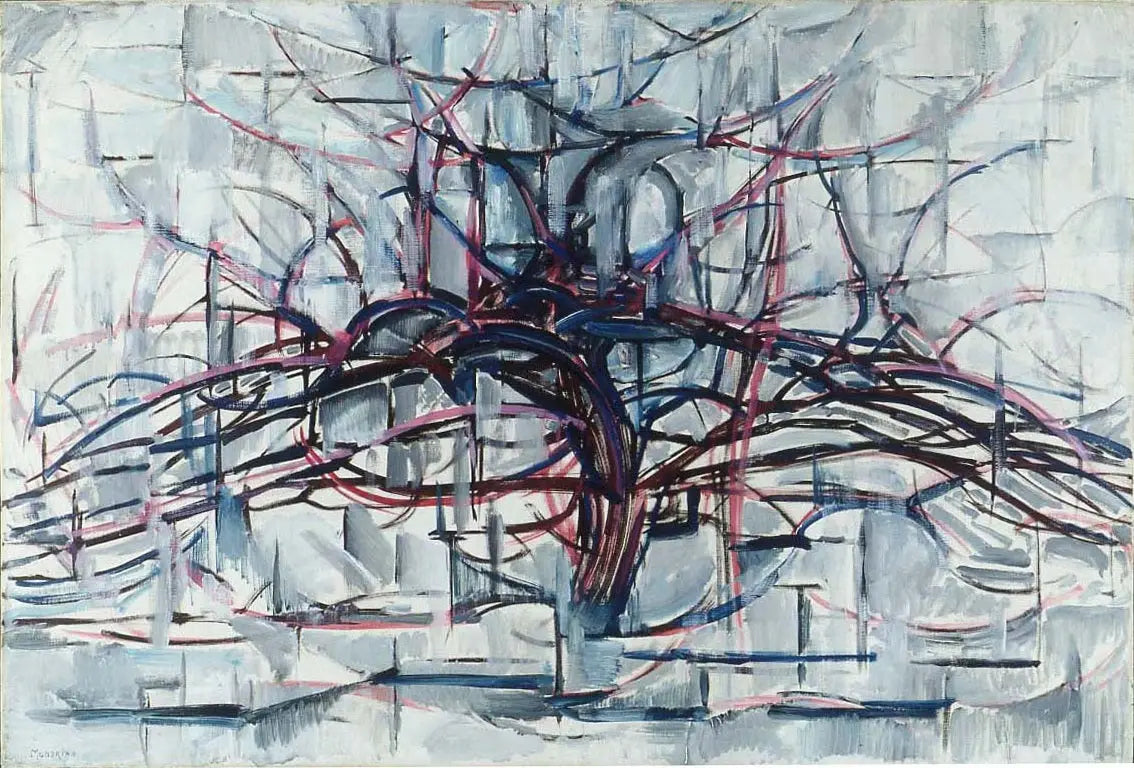 Arbre horizontal - Piet Mondrian image 1 reproduction artisanale de tableau