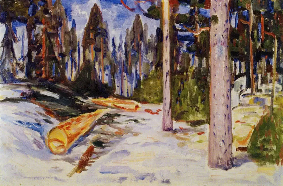 Fällda träd - Edvard Munch