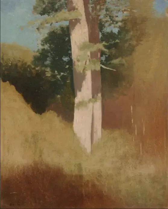 Träd i den blå himlen - Odilon Redon