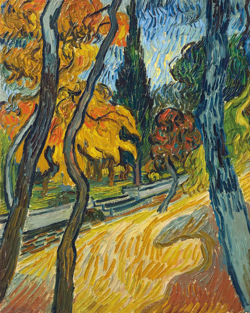 Träd i asylens trädgård - Vincent van Gogh