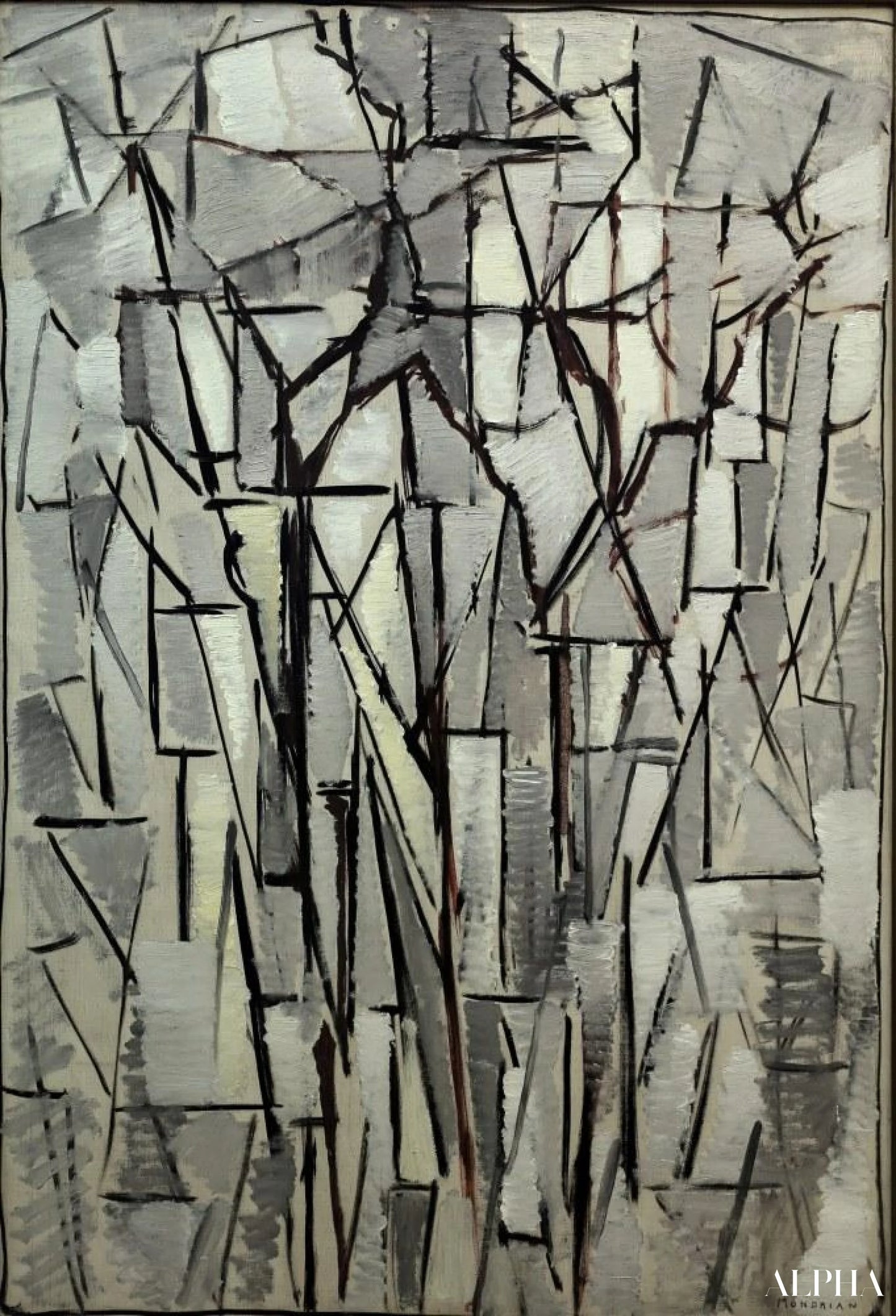 Composition Trees II - Mondrian - High-end reproductions of paintings and artworks
