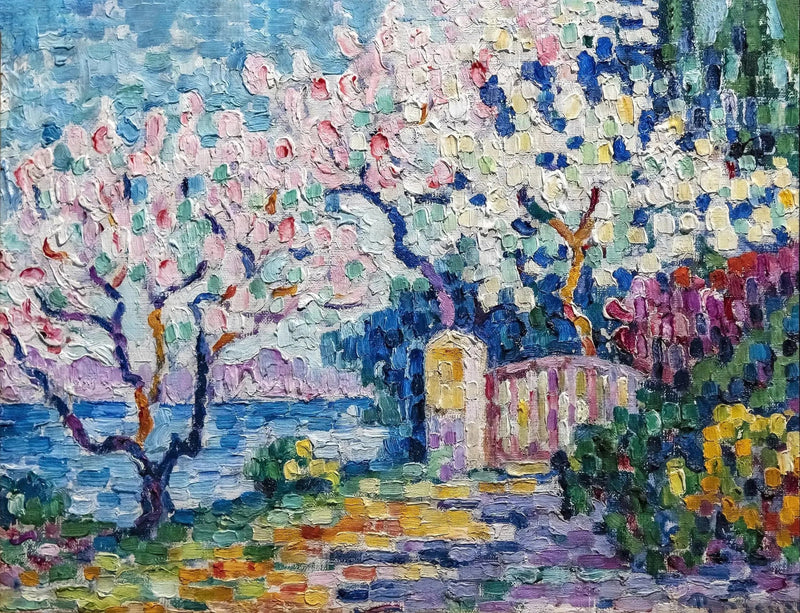Blommande träd - Paul Signac