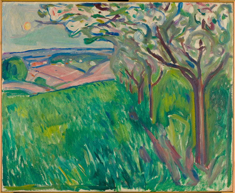 Blommande fruktträd - Edvard Munch