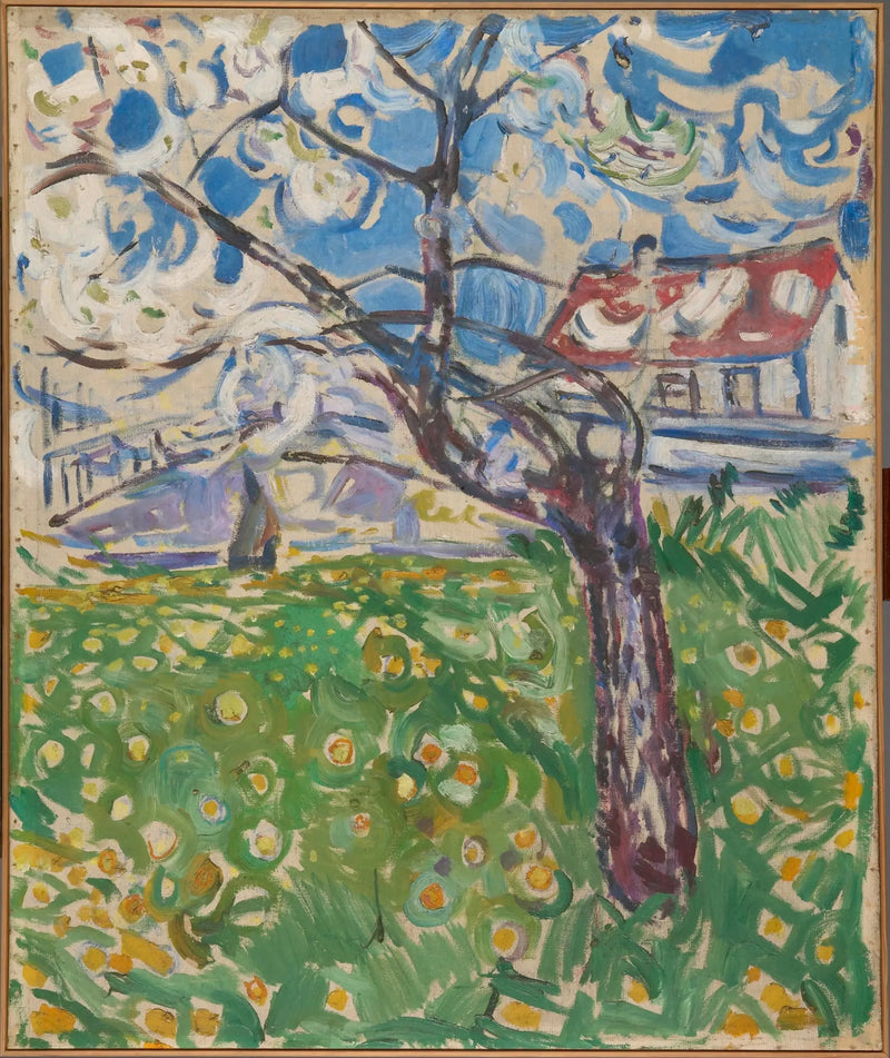 Blommande fruktträd - Edvard Munch