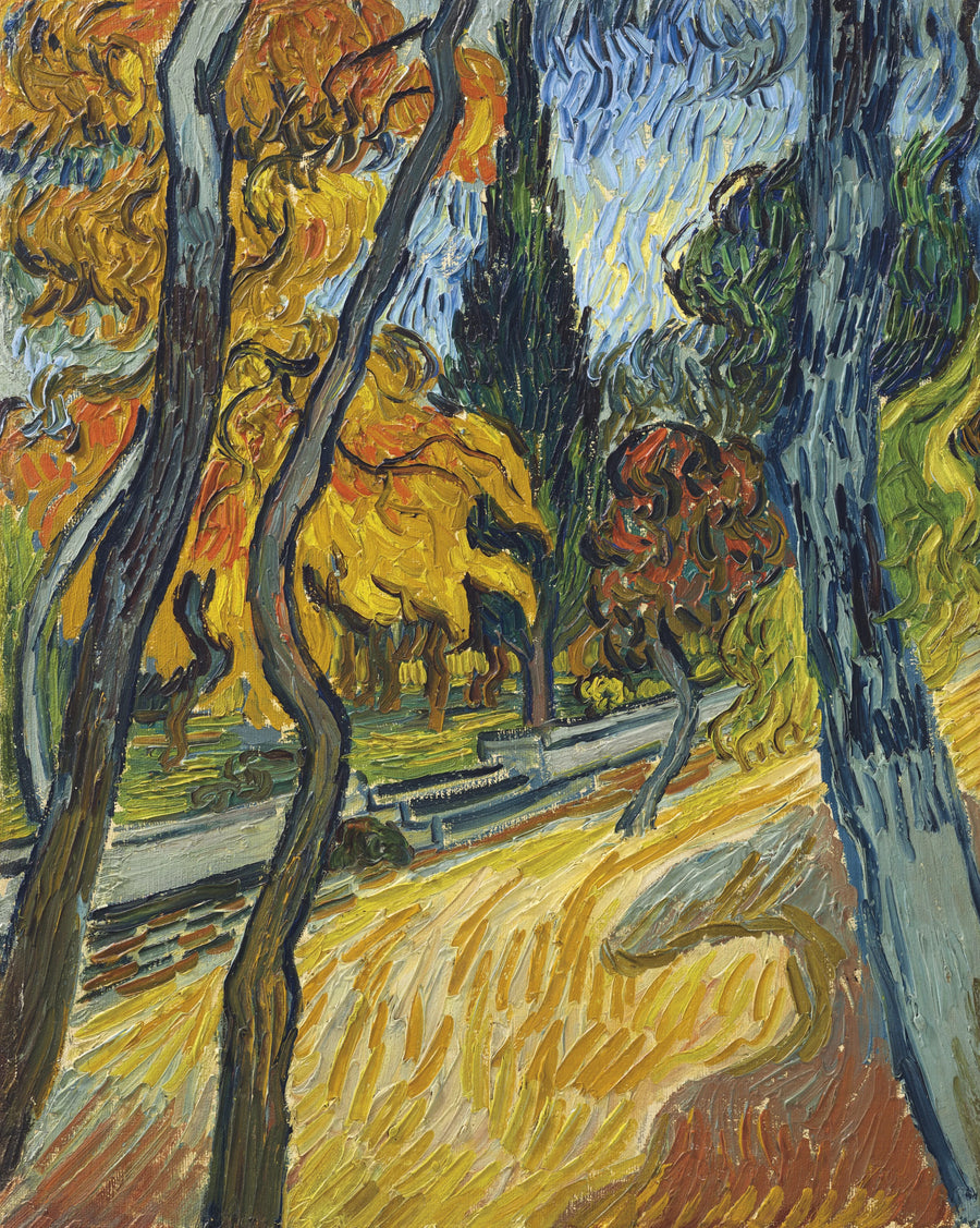 Träd i asylens trädgård - Vincent van Gogh
