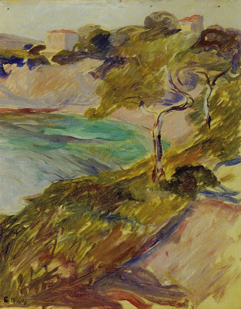 Träd nära Medelhavet - Edvard Munch