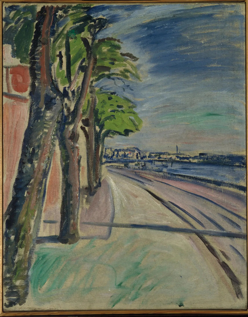 Träd nära kanalen - Edvard Munch