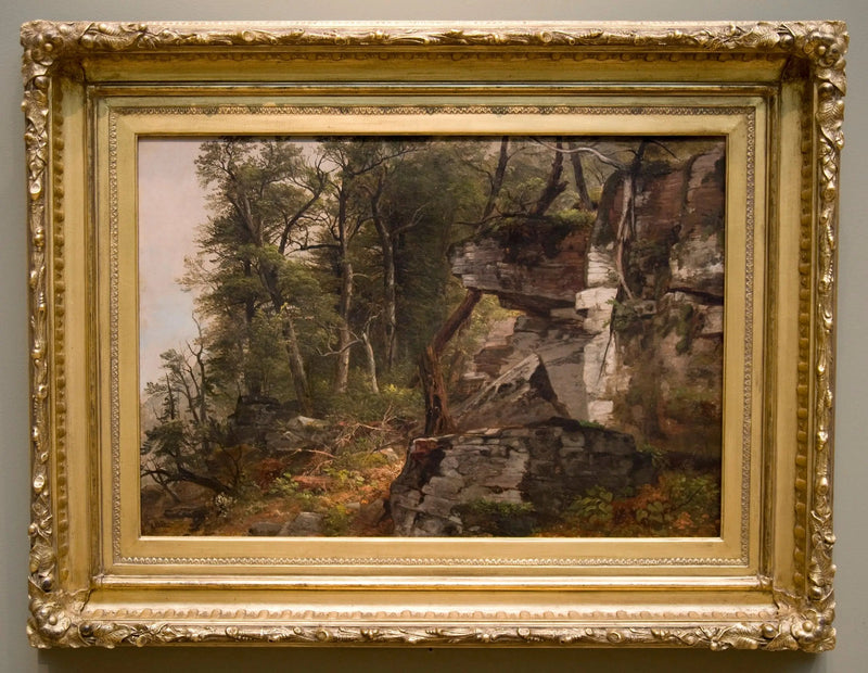Träd på en klippig kulle - Asher Brown Durand