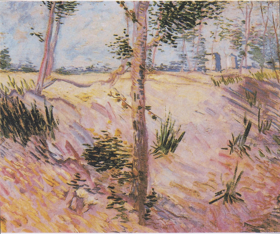 Träd på en sluttning - Vincent van Gogh