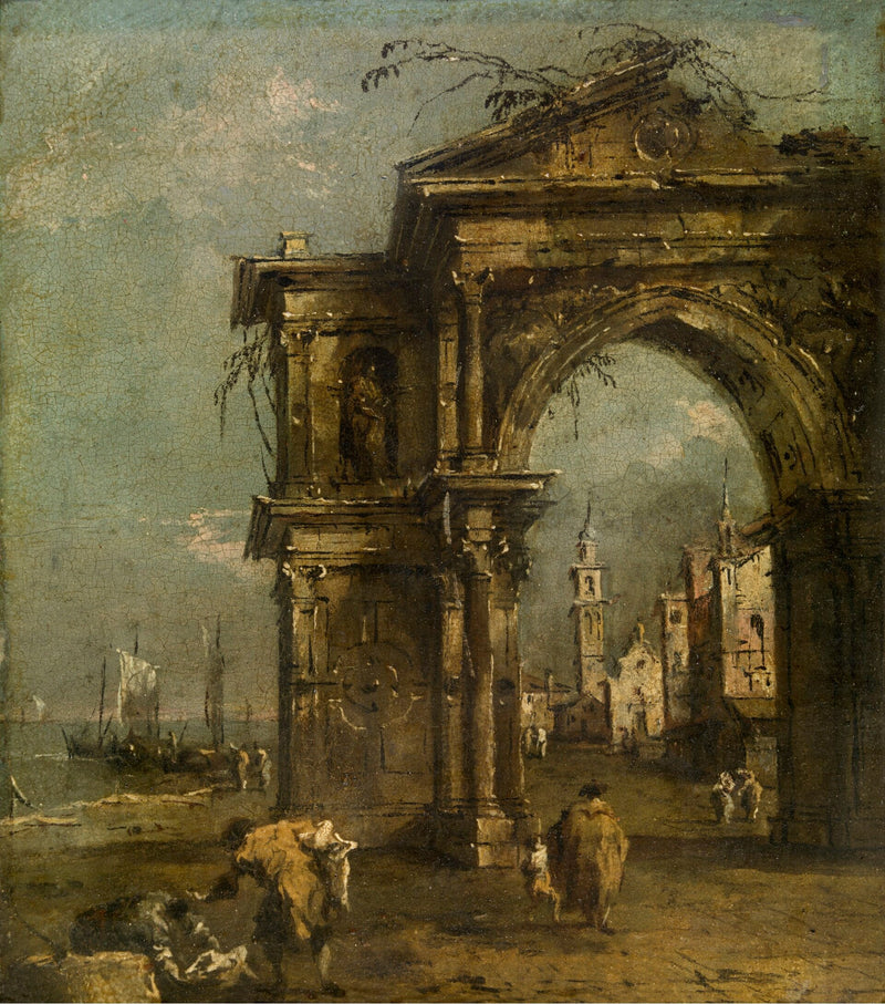 Triumfbågen i Venedig - Francesco Guardi