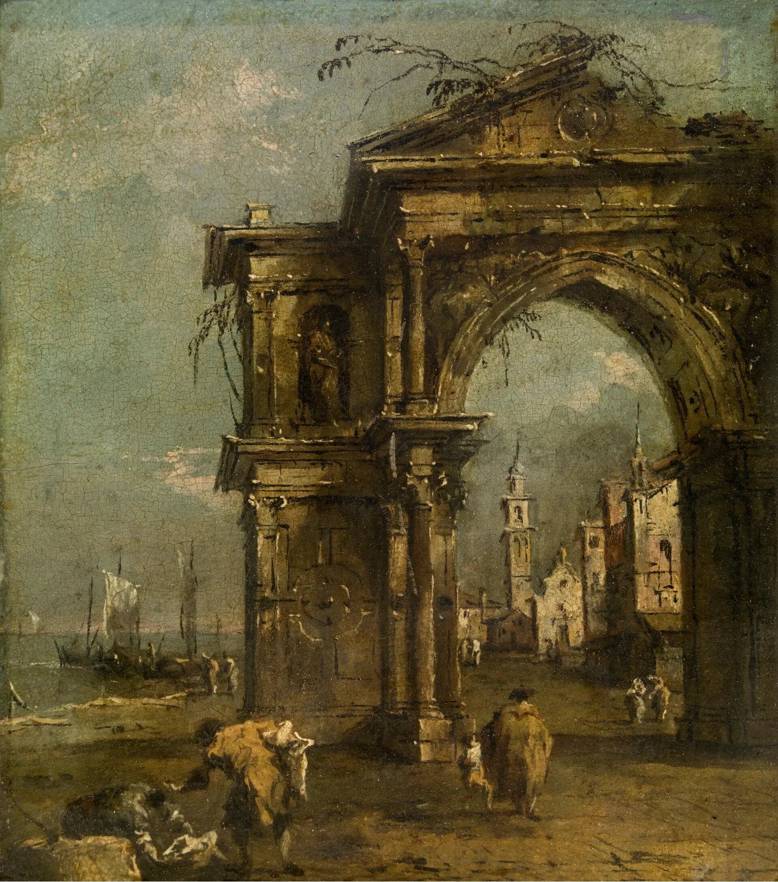 Arc de Triomphe à Venise - Francesco Guardi image 1 reproduction réalisée par Alpha Reproduction
